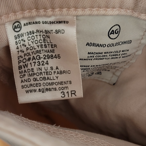 Ag Adriano Goldschmied The Legging Ankle Super Skinny Jeans Distressed - pink - Picture 3 of 7